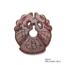 01 Brown Jade Hand Carved Pendant Eight Styles Sold per Piece