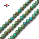 Natural Green Blue Turquoise Smooth Round Beads Size 7mm 8mm 15.5" Strand