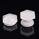 Clear Quartz Mobile Phone Grip Popsocket Hexagon Shape Size 2''