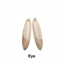 Fossil Coral Teardrop/Rectangle/Eye/Leaf Shape Pendant Earrings Sold Per Pair