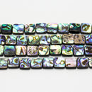 abalone square shape beads