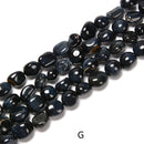 02 Multi Crystal Gemstone Pebble Nugget Beads 6x8mm 15.5'' Strand