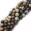 Multi-Color Eagle Hawk's eye smooth round beads