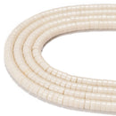 White Howlite Turquoise Heishi Disc Beads Size 2x4mm 3x6mm 15.5'' Strand