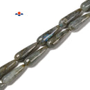 Natural Labradorite Faceted Teardrop Beads Size 8x20mm 10x30mm 15.5'' Strand