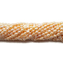 Peach Pink Fresh Water Pearl Keshi Rice Nugget Beads 4x5mm 15.5" Strand