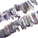 teeth amethyst slice Sticks Points beads