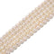 White Fresh Water Akoya Pearl Baroque Shape Beads Size 7x8mm 15.5'' Strand