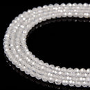 clear zircon faceted round