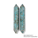 African Pyrite Stone Double Terminated Point Size 15x100mm Sold by Piece