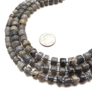 Labradorite Faceted Rondelle Wheel Disc Beads Approx 7-8mm 15.5" Strand