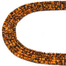 Natural Yellow Tiger's Eye Faceted Rondelle Discs Beads Size 2x3mm 15.5" Strand