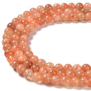 Sunstone Lepidocrocite Smooth Round Beads 4mm 5mm 6mm 8mm 10mm 12mm 15.5" Strand