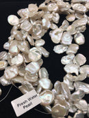 natural keshi freshwater pearl beads