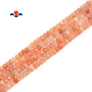Natural Sunstone Faceted Rondelle Beads Size 5x8mm 15.5 Strand