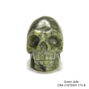 Natural Gemstone Crystal Hand Carved Halloween Skulls Size 2'' Sold By Piece