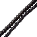 black howlite turquoise smooth rondelle beads