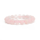 Rose Quartz Bracelet Matte Round Size 8mm 10mm 7.5" Length
