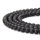 Black Agate Honeycomb Shiny Design Matte Round Beads 8mm 15.5" Strand