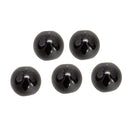 Black Agate Fleur de Lis Shiny Design Matte Round Beads 8mm 15.5" Strand