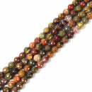 Red Creek Jasper Faceted Round Beads 4mm 6mm 8mm 10mm 12mm 15.5" Strand