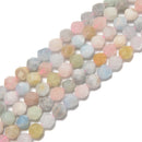 Morganite Pink Faceted Star Cut Size 8mm 15.5" Strand