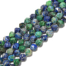 Chrysocolla Faceted Star Cut Beads Size 8mm 15.5" Strand