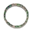 Fluorite Faceted Oval Double Drilled Bracelet Size 8x14mm 7.5" Length