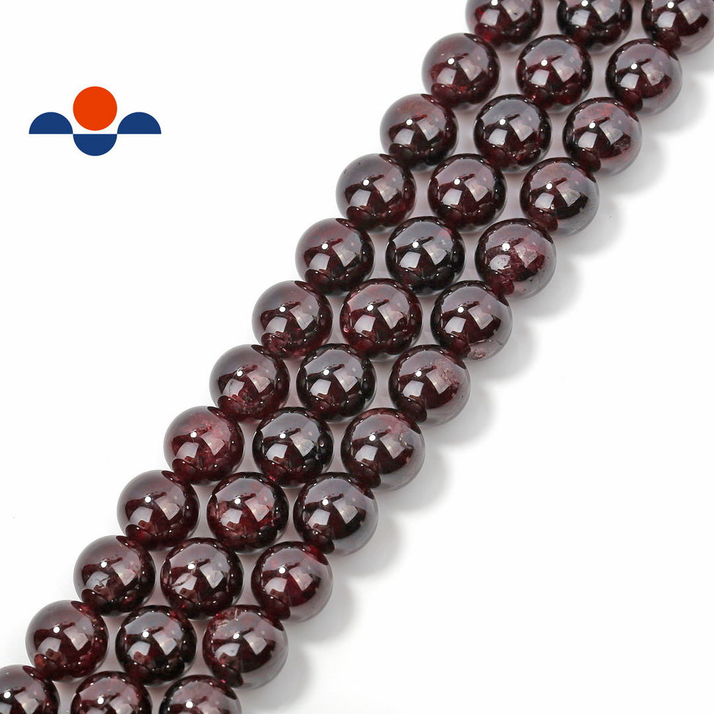 Natural AAA Red Sapphire Smooth and sold Round Stone Beads,6mm/8mm/10mm/12mm Gemstone Wholesale bulk beads supply,15 inches one starand