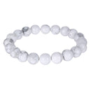 howlite bracelet matte round