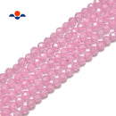 pink zircon faceted round