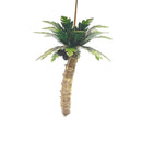 Cloisonne Christmas Tree Ornament Wiggling Palm Tree Decoration 5" inch Tall
