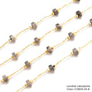 2x4mm Heishi Disc Beads Multi Gemstone Chain Sold One Meter Per Bag