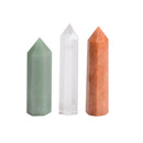 Aventurine Sunstone Clear Quartz Point Tower Size 20x75mm 20x85 20x90mm