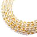 clear quartz carved chinese symbols smooth round beads