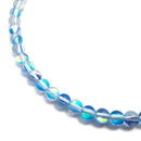 mystic aura mermaid blue purple red pink rainbow smooth round beads