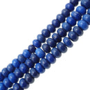 blue magnesite turquoise smooth rondelle