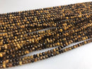 yellow Tiger's eye faceted rondelle beads