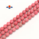 Natural Australian Rhodonite Smooth Round Beads Size 6mm 8mm 10mm 15.5''Strand