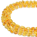 Natural Amber Pebble Nugget Beads Size 6-8mm 15.5'' Strand