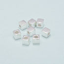 925 Sterling Silver Blank Cube Beads Size 5mm 5pcs per Bag