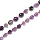 Purple Fluorite Faceted Nugget Beads Size 6x8-8x10mm / 8x10-10x12mm 15.5'' Str