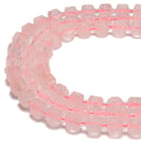 Rose Quartz Faceted Rubik's Cube Beads Size 8-9mm 15.5'' Strand
