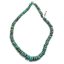 genuine blue green turquoise graduated smooth rondelle beads
