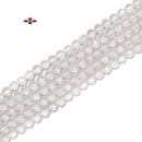 Natural Clear Quartz Faceted Round Beads Size 2mm 3mm 4mm 15.5'' Strand