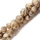 zebradorite feldspar smooth round beads