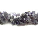 Amethyst Graduated Center Drill Faceted Points Beads 25-30mm 15.5" Strand
