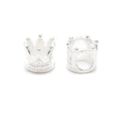 925 Sterling Silver Crown Big Hole Beads Size 6x6mm 8x8mm Sold per Bag