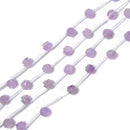 Amethyst Hand Carved Rose Flower Gemstone Beads Size 10mm 12mm 10pcs Per Strand