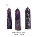 Green / Purple Fluorite Tower Point Size 90mm-110mm